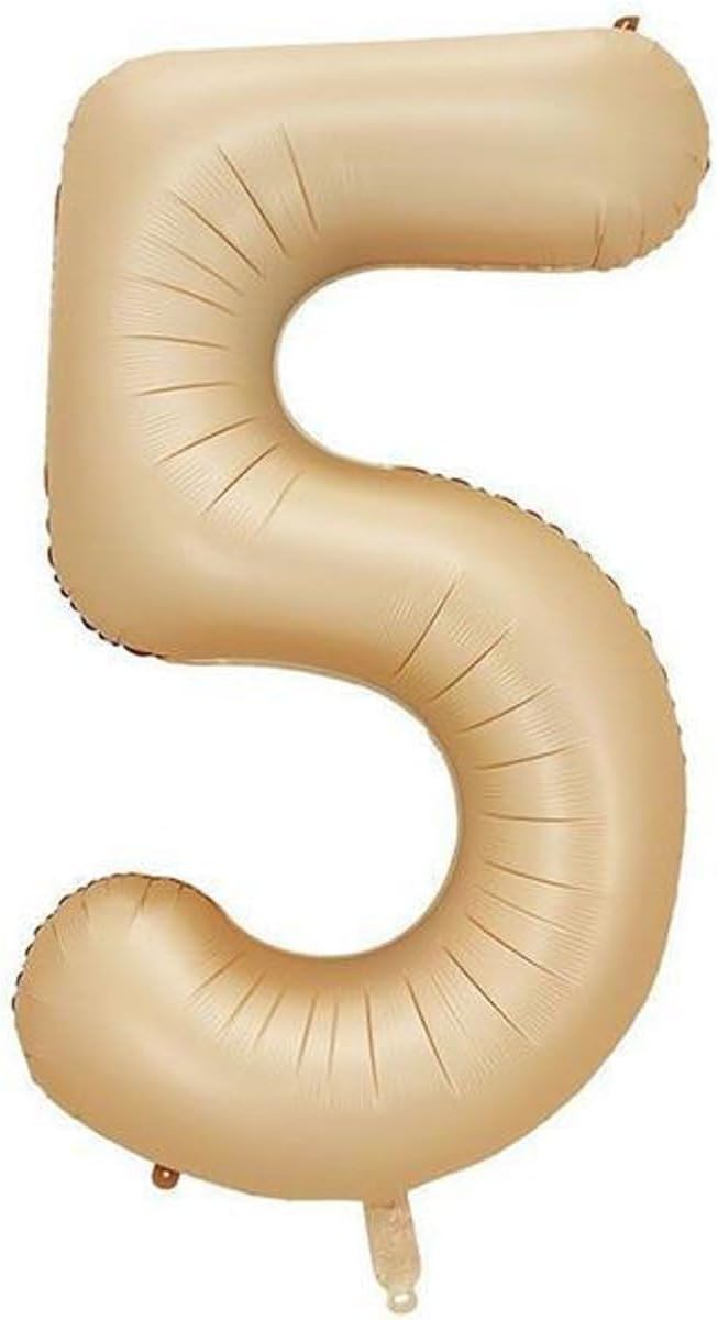 Alternative view of - 5 Rakamı Karamel Folyo Balon 34 inch 86 cm