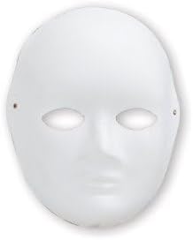 - Boyanabilir Beyaz Maske 1 Adet