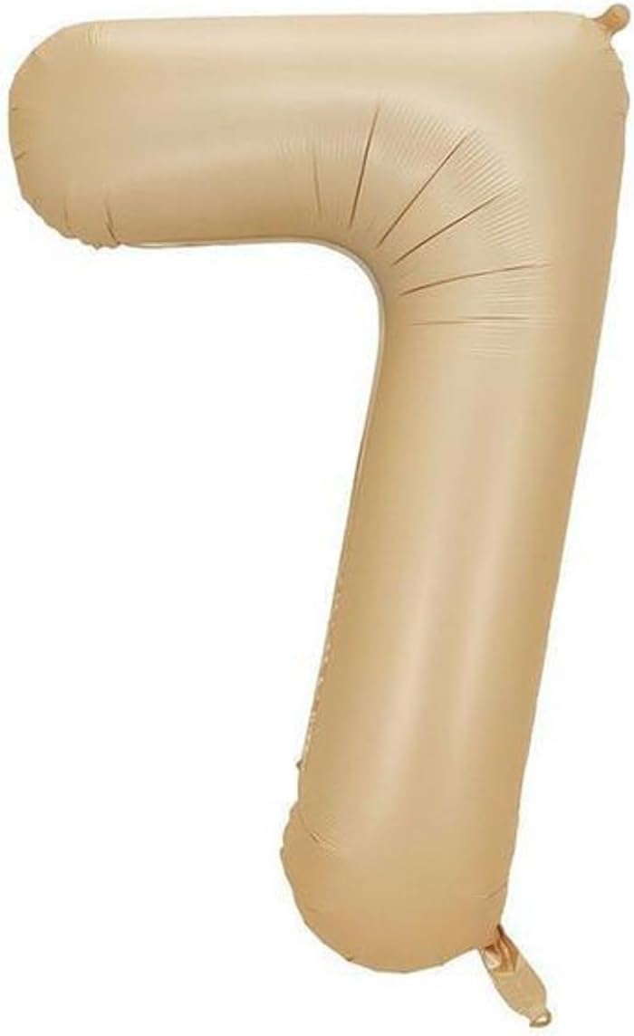 - 7 Rakamı Karamel Folyo Balon 34 inch 86 cm