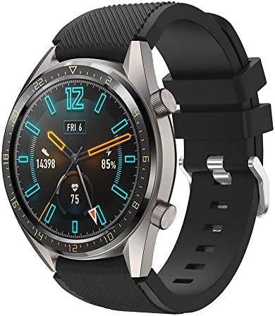 Alternative view of Gt3 Pro ile uyumlu 46 mm Frontier Kayış Kordon, Siyah