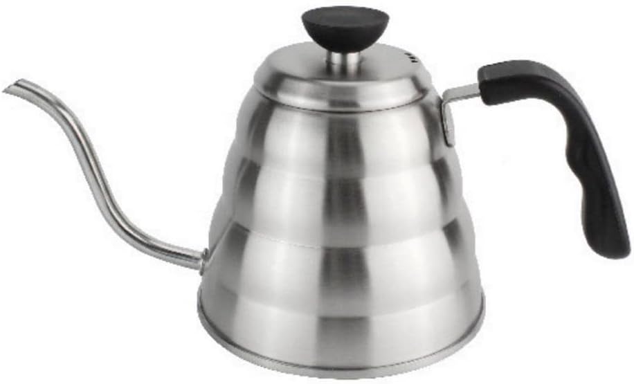 Barista Kahve Gooseneck Kettle - Çelik Kahve Demleme Dripper Kettle - İndüksiyonlu - Paslanmaz Çelik - 1200 ml