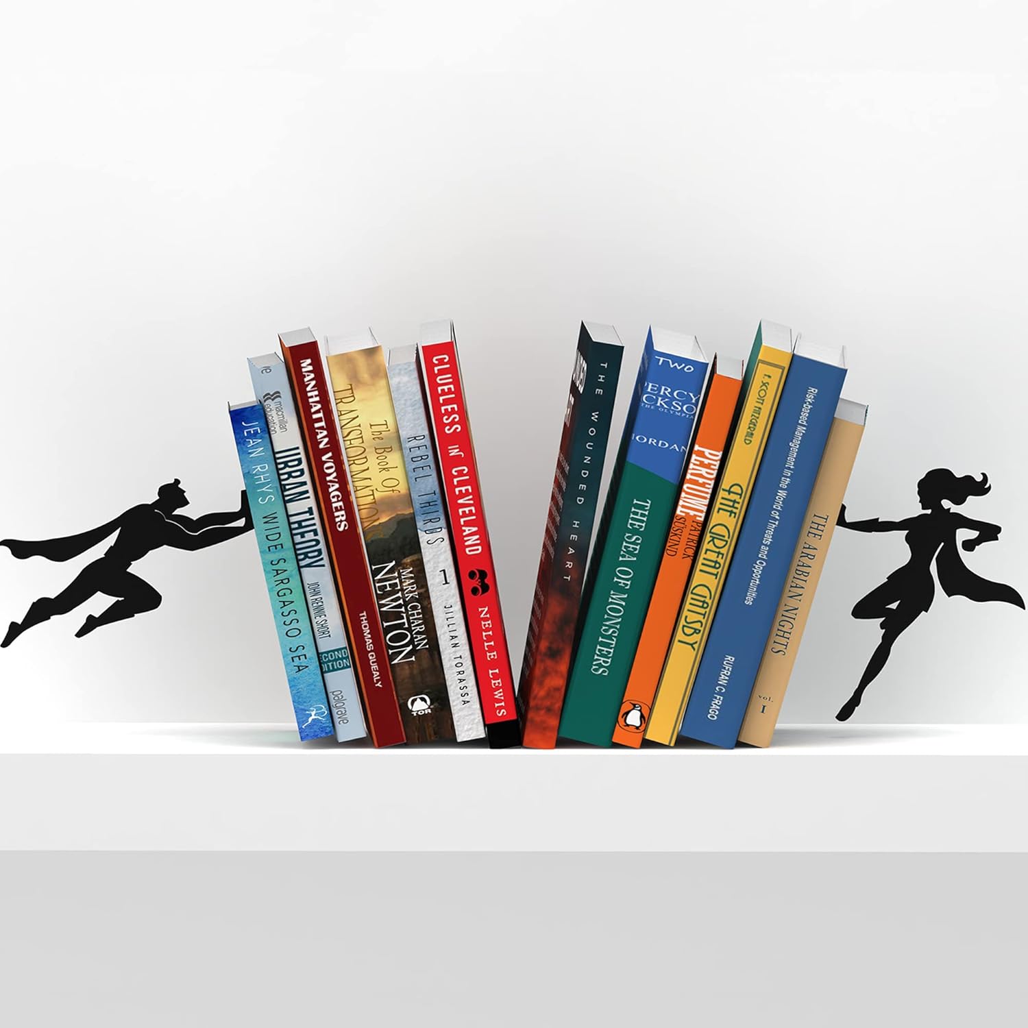 Artori Kitap Tutmak için Kitap Desteği, Sağlam, Gizli Metal Kitap Desteği, Raflar, Kitap Desteği, Kitap Tutucu, Kitap Tutucu, Ev için, Dekoratif Hediye (Supergal+Kitap ve Kahraman)