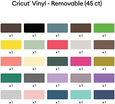 Alternative view of Removable - Sampler, 12x12 Sheets and Transfer Tapes, Create Long-Lasting DIY Projects, Adhesive for Machines, (Pack of 45 with 40+ Colors)