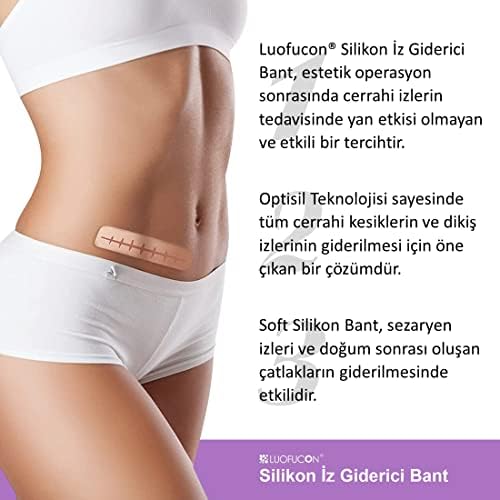 Luofucon Optisil Soft Silikon Bant Yara Yanık Estetik Sezaryen Ben Aldırma Akne Dikiş Izi Giderici