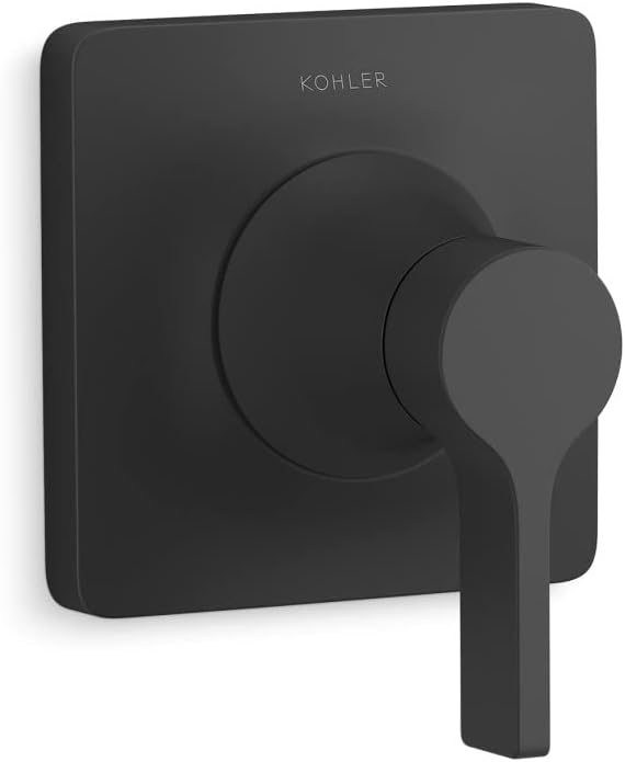 T28130-4-BL Venza MasterShower Tek Saplı Transfer Valfi Kiti, Duvara Montaj, Valf Gerekli, Mat Siyah