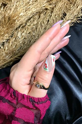 ARTİKEL Kiraz Tırnak Dövmesi, Tırnak Tattoo, Nail Art, Tırnak