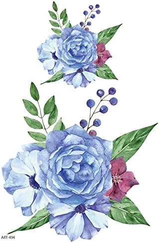 Alternative view of ARTİKEL Mavi Güller Geçici Dövme,Geçici Tattoo,Vücut Dövme,Kol Bilek Dövme,Boyun Dövme,Sırt Dövme