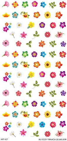 ARTİKEL Flower Tırnak Dövmesi, Tırnak Tattoo, Nail Art, Tırnak