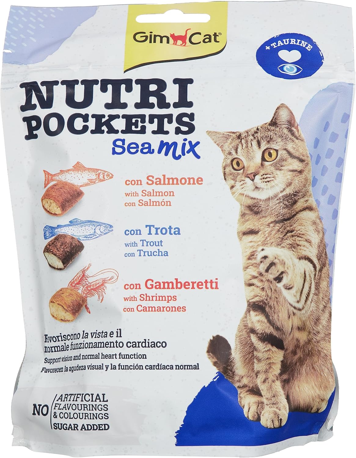 Alternative view of GimCat Nutripockets Kedi Ödülü Sea Mix 150 gr