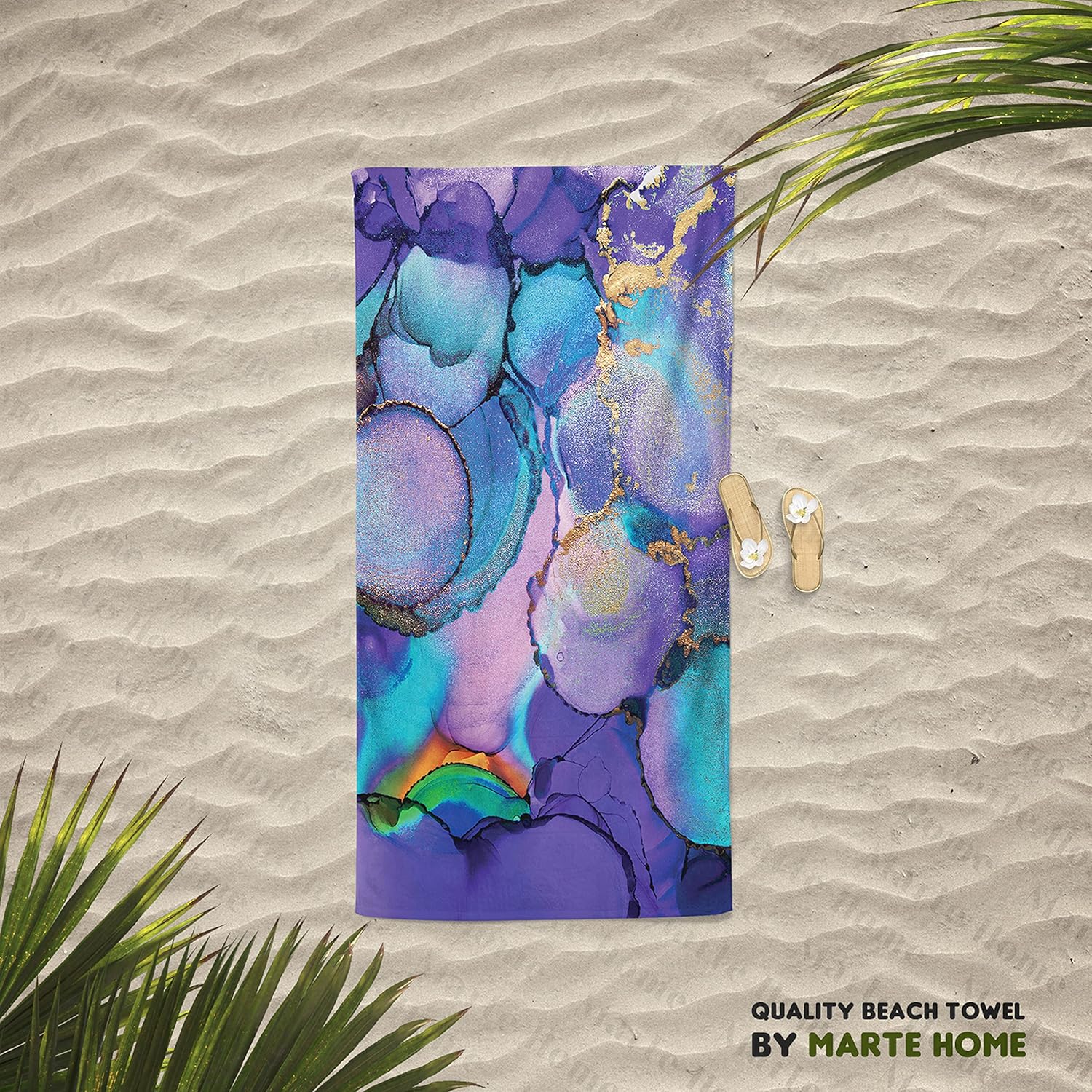 HOME PURPLE MARBLE PLAJ HAVLUSU