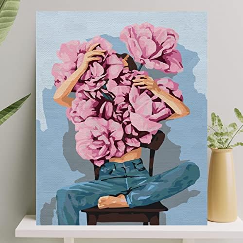 Alternative view of Hobi Sanat Sayılarla Boyama Tuval Seti Fırça Boya Dahil (Çıtalı) 40x50 CM - Demet