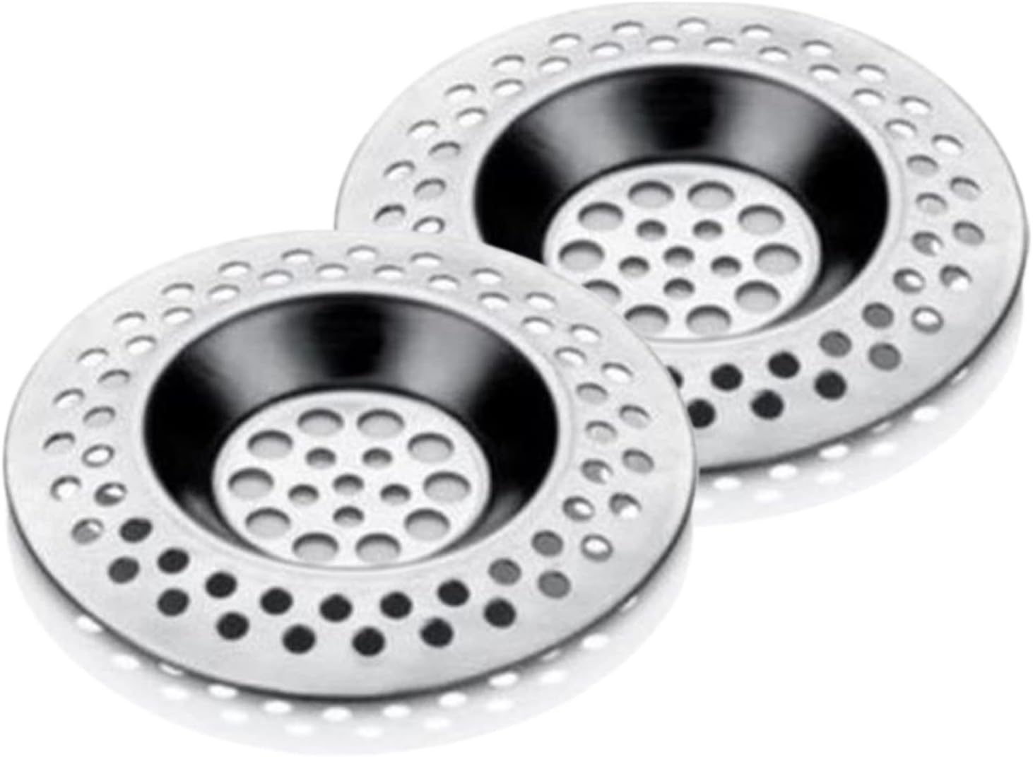 2 ADET Lavabo Evye Süzgeci Lavabo İçi Süzgeç 8 cm Metal Tıkanma Önleyici Temizlik Ürünü Pratik ve Ergonomik Kolay Sök-Tak Modüllü