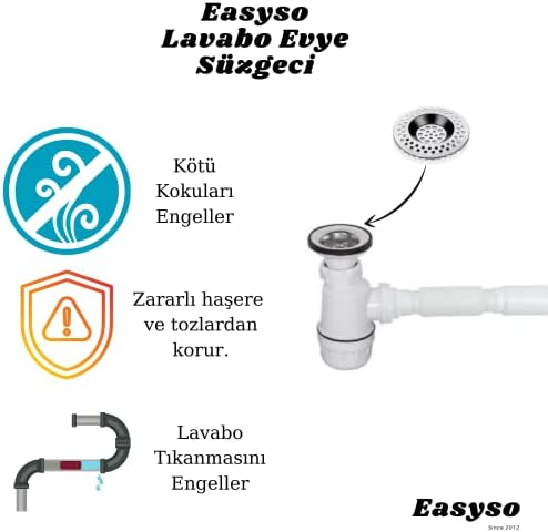 Alternative view of 1 Adet Paslanmaz Çelik Evye Tahliye Süzgeci Sepetleri 8cm Çap. Mutfak Gider Durdurucu, Bulaşıklar, Çöp Bertarafı için, Geniş Kenar Tıkanmayı Önler Kanalizasyon Toplayıcı, İnce Delikler