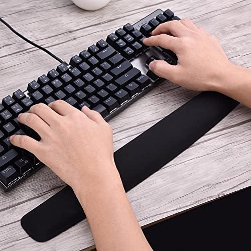 LN-2020 Bozulmaz Sünger Klavye Bileklik Pad-Kaymaz Dayanıklı Kolay Yazma, Agrı Kesici Nefes Alabilir Sünger Malzeme Ofis Ev Için Tasarlı Güçlü Kavrama Klavye Desk Pad(UZ:40CM En:5cm Yük:3cm)
