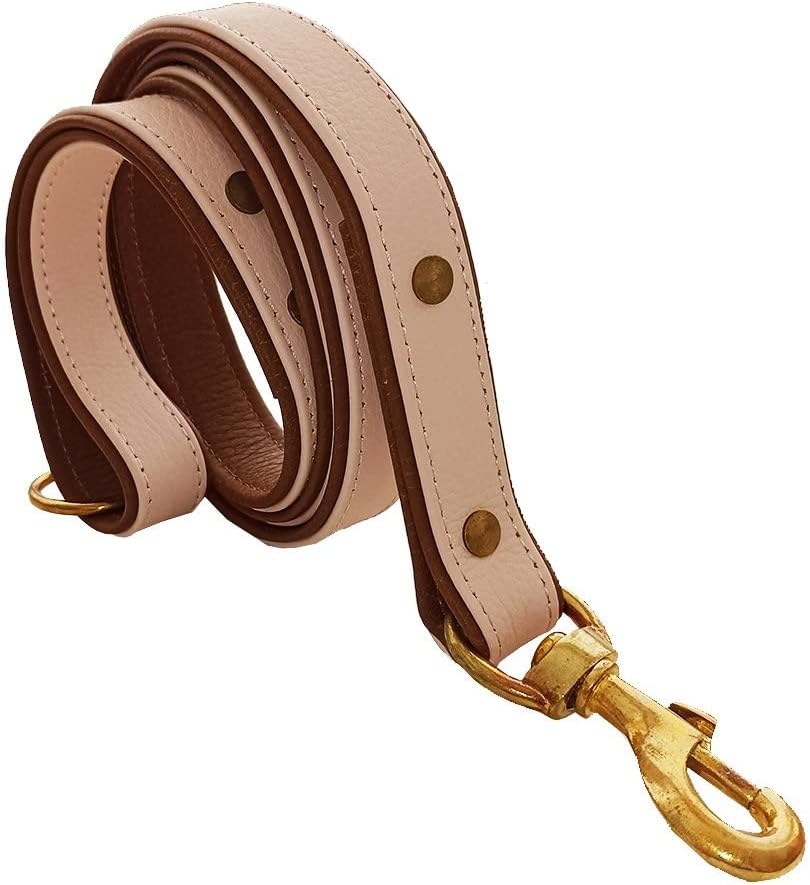 Freya Handmade Deri Köpek Gezdirme Kayışı Pembe Cll-Fr-P