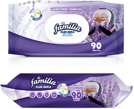 Alternative view of Familia Islak Havlu Tekli Lavanta 90 Yaprak