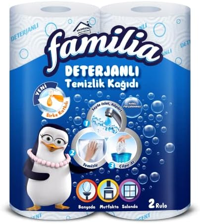 Familia Deterjanlı Kağıt Havlu Desenli 3 Katlı 2 Adet