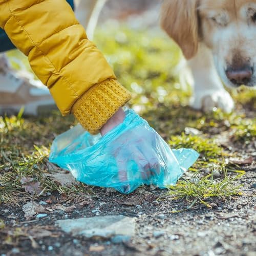 360'lı Kedi Köpek Kaka Poşeti, 24 Rulo, Yırtılmaz ve Sızdırmaz Evcil Hayvan Dışkı Torbası, Çevre Dostu Eko Paket, Kedi Köpek Dış Mekan Temizlik Poşeti