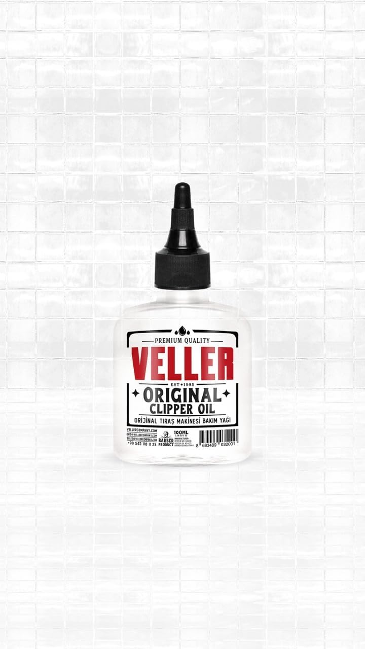 VELLER orijinal tıraş makinesi bakım yağı 100 ml 3.38 us fl oz