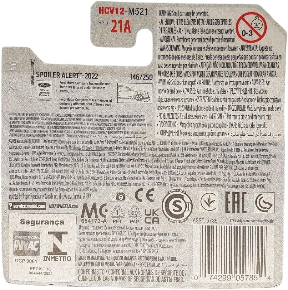 - 2005 Mustang - Spoiler Alert 3/5 - HCV12 - Short Card - gri - Mattel 2022