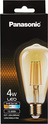 E27 FİL ST64 LAMBA, SICAK SARI IŞIK 4W 360LM 2000K GOLD