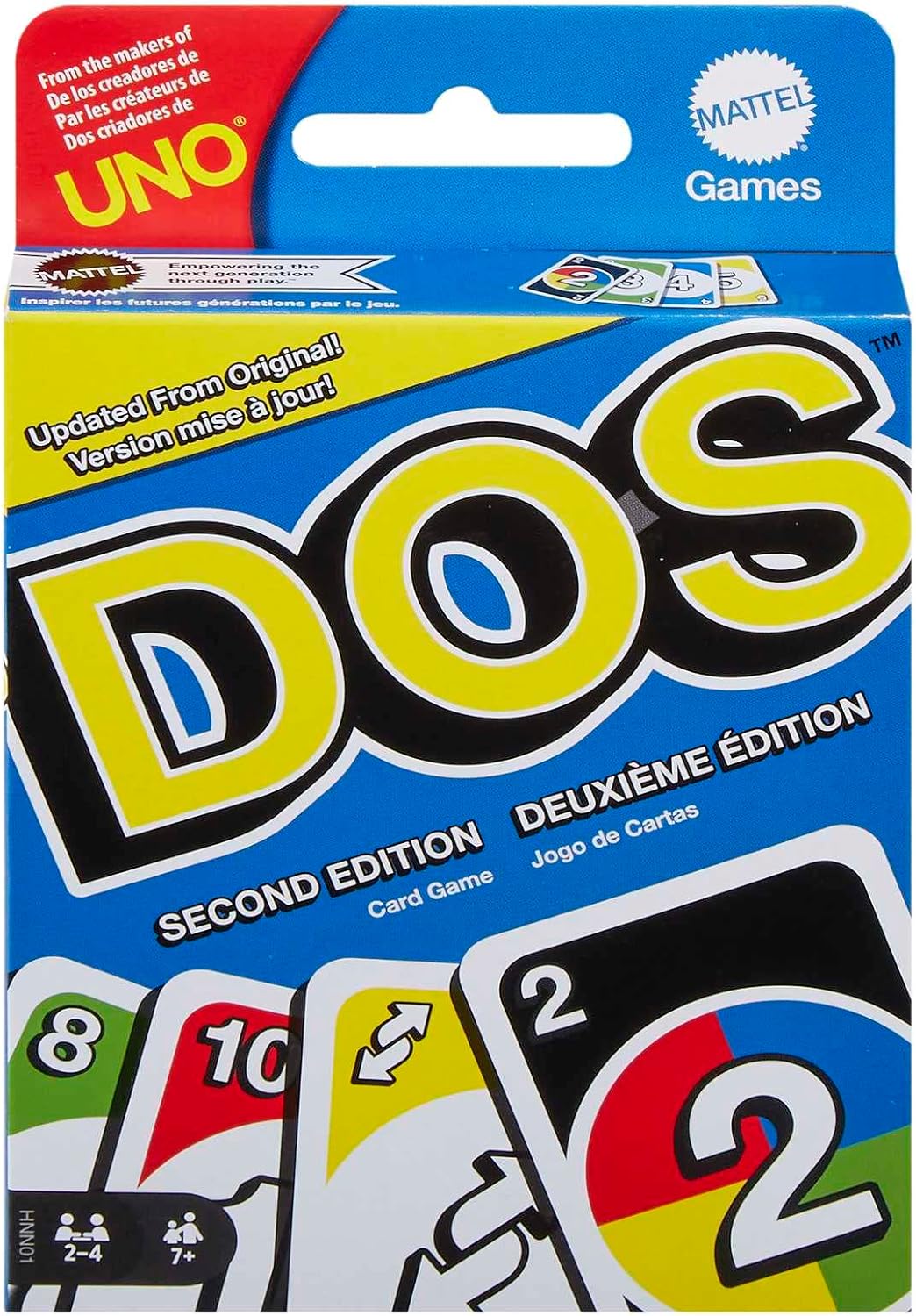 Alternative view of Mattel Games UNO DOS Kartlar Çocuklar ve yetişkinler için aile kart oyunu DOS™ İkinci Seri HNN01