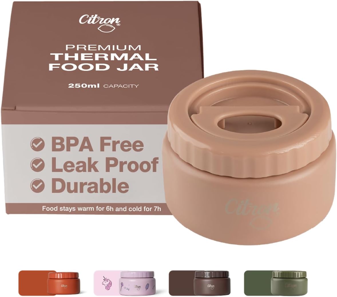 Alternative view of Vakumlu Paslanmaz Çelik Yemek Termosu 250 ml - Blush Pink 1196397