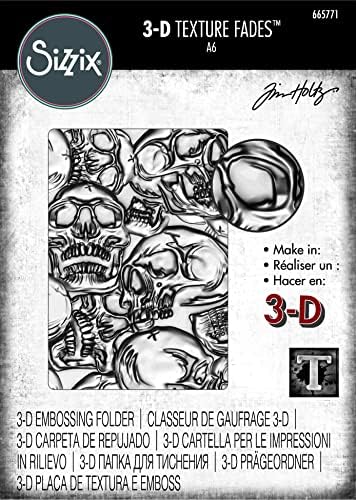 Alternative view of 3D Doku Kalıbı - Tim Holtz Skulls