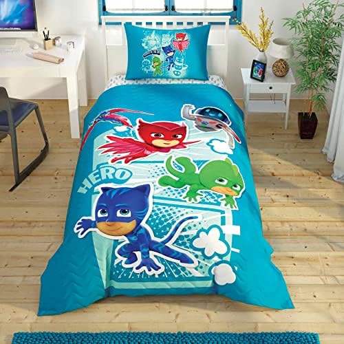 Alternative view of TAÇ Pj Masks Hero Desenli Pamuk Set, Çok Renkli, Küçük Tek Kişilik