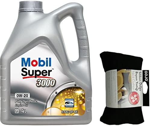 Mobil Super 3000 0W20 Motor Yağı 4L + Seyahat Boyun Yastığı