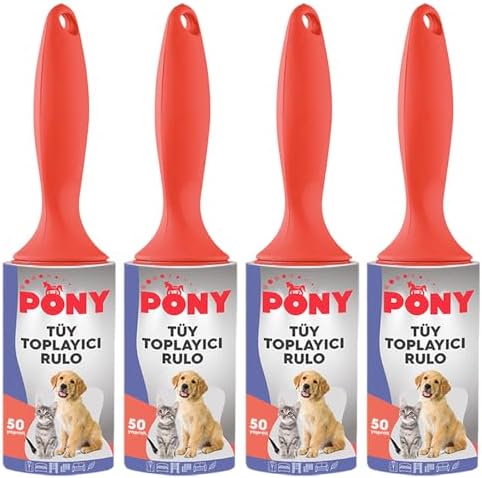 PONY TÜY TOPLAYICI RULO 4 LÜ SET KEDİ KÖPEK
