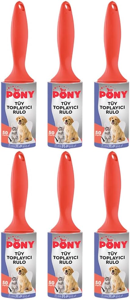 PONY TÜY TOPLAYICI RULO 6 LI SET KEDİ KÖPEK