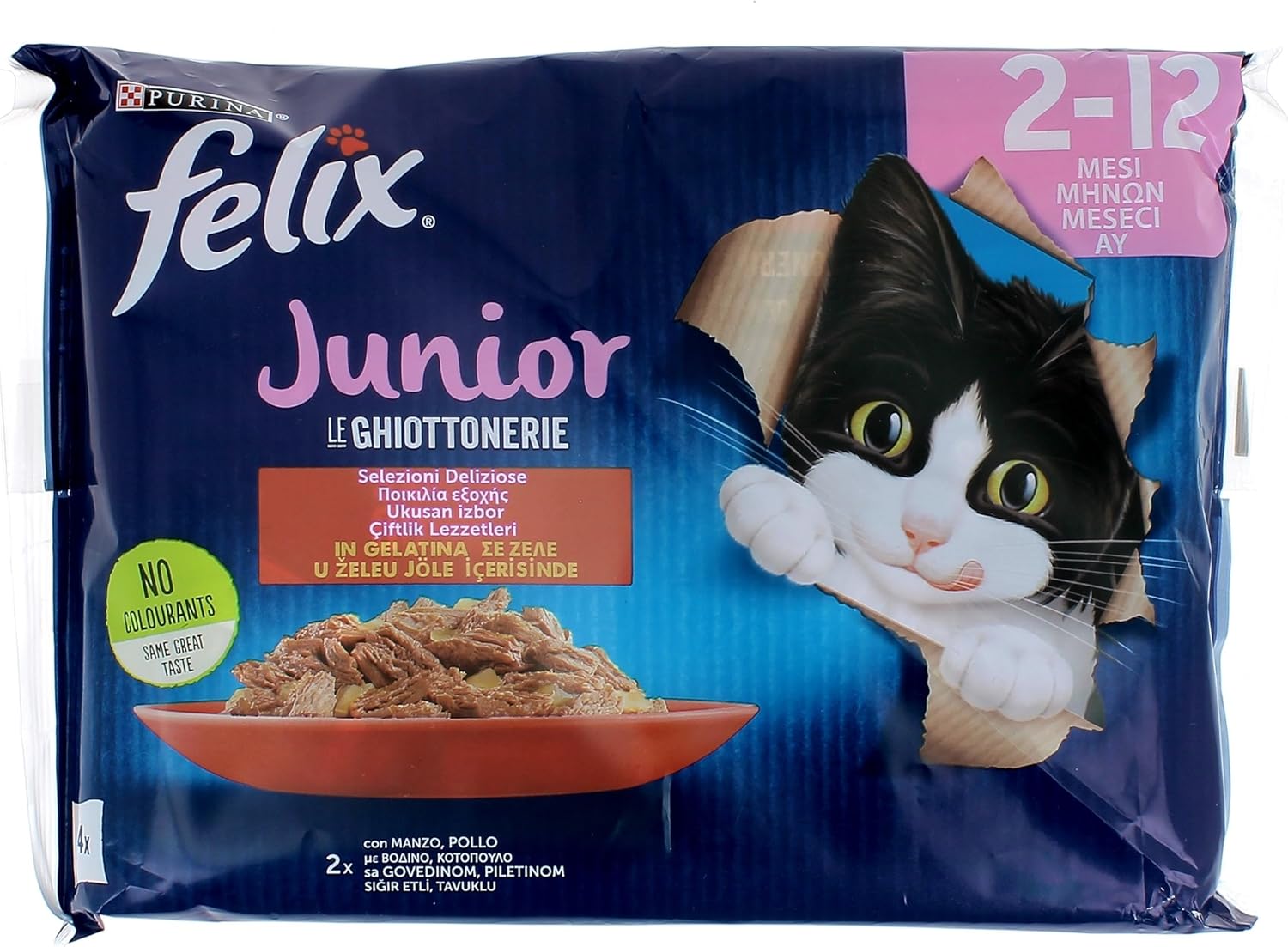 Alternative view of Felix Junior Yavru Yaş Kedi Maması 85gr 4lü