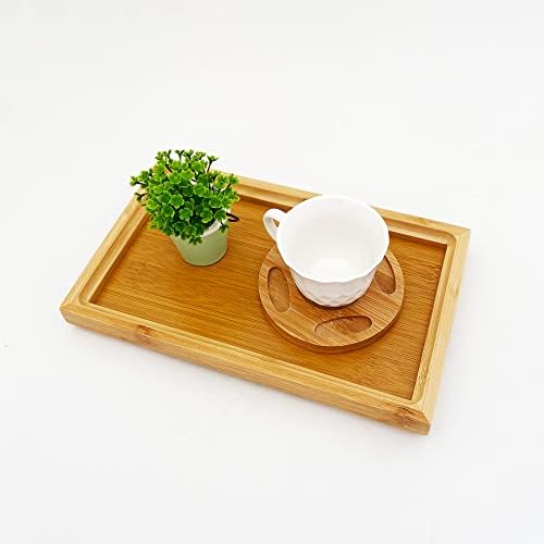 Bambu Dikdörgen Servis Tepsisi Küçük Boy Tepsi 25cm*15cm*2.6cm