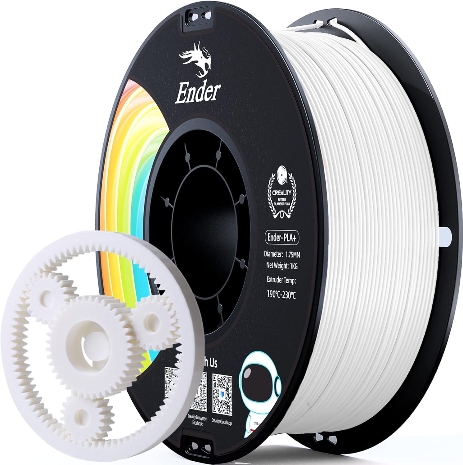 Alternative view of Creality Ender PLA Plus 1.75 mm 1 kg Beyaz Filament