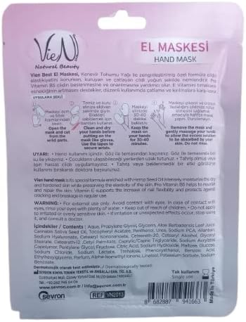 Vienbest El Bakım Maskesi Tek Kullanımlık Hand Mask Eldiven Maske Yoğun Nemlendiricili