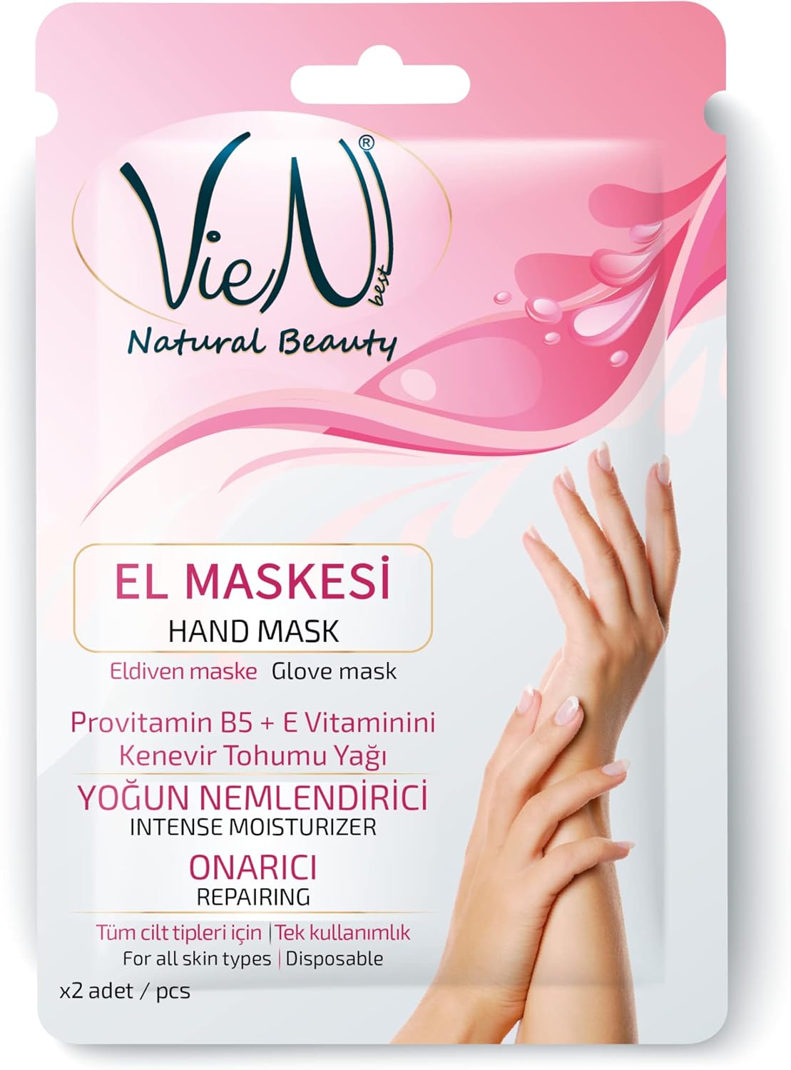Alternative view of Vienbest El Bakım Maskesi Tek Kullanımlık Hand Mask Eldiven Maske Yoğun Nemlendiricili