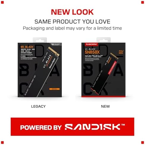 WD_BLACK SN850X NVMe SSD 2 TB dahili SSD (oyun belleği, PCIe Gen4 teknolojisi, okuma 7.300 MB/sn, yazma 6.600 MB/sn), siyah
