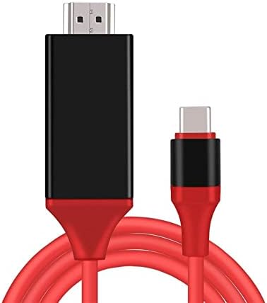 Alternative view of USB C - HDMI Kablosu 1,8 m 4K, USB-C HDMI Adaptörü MacBook Pro, iPad Air, ChromeBook, Surface Book, Galaxy S20 S22 ve Daha Fazlası için HDMI USBC Konnektörü