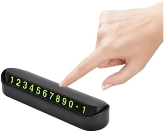 Alternative view of Fosforlu Acılır Kapanabilir Numaratör Ön Torpido Üstü Telefon Numarası Göstergesi Araba Numaratör Aç Kapa