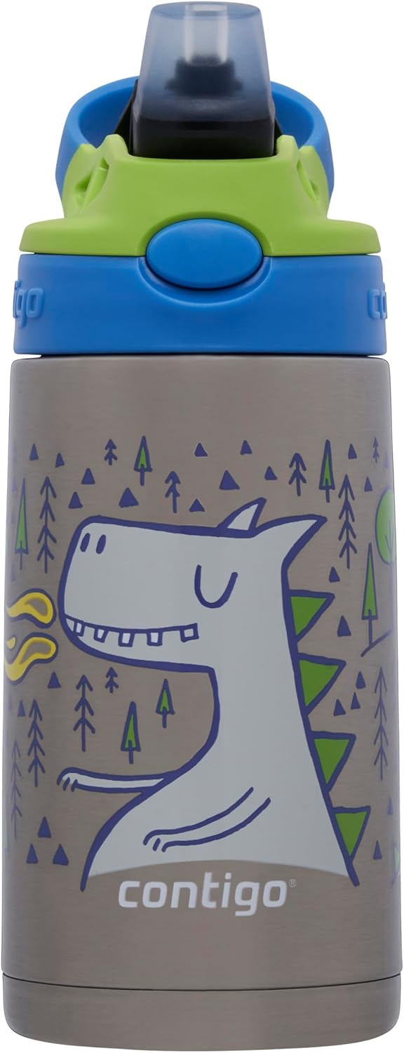 Gizmo Flip Dragon Çelik Çocuk Suluğu 380 ml, Mavi