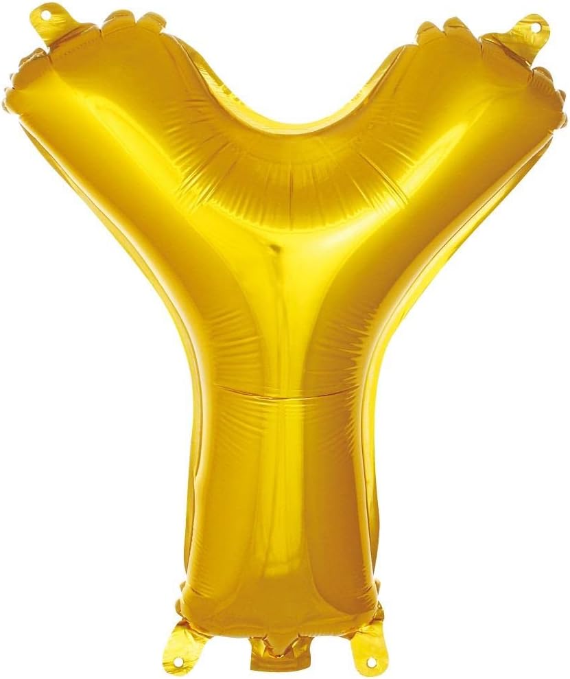 Alternative view of Y Harfi 16 İnç Renk Folyo Balon 36 CM (Altın)