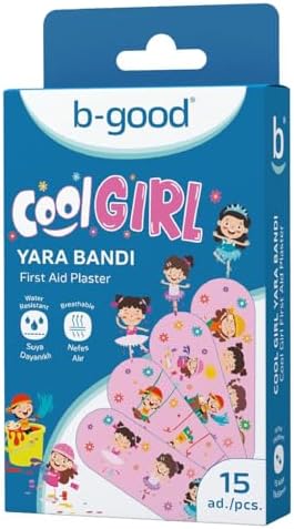 B-GOOD Kız Çocuk Yara Bandı 15'li