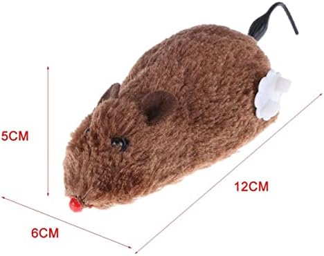 Kurmalı Kedi Eğitim Oyuncağı Tüylü Peluş Fare Yakalama İnteraktif Sevimli Eğlenceli Oyuncak