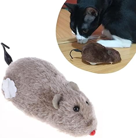 Alternative view of Kurmalı Kedi Eğitim Oyuncağı Tüylü Peluş Fare Yakalama İnteraktif Sevimli Eğlenceli Oyuncak