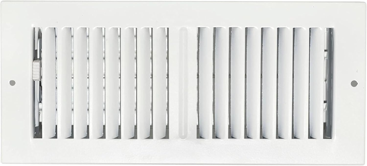Alternative view of 10" x 4" 2 Yollu Hava Akışı Duvar ve Tavan Kaydı Buzul Beyaz Kaplama | 4 "x 10" 2 Yönlü Hava Difüzörü | Ev Yan Duvarları ve Tavan için Hava Delikleri | Sierra