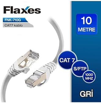 Alternative view of FLAXES-Fnk-710g 10m Cat 7 S/ftp Patch Kablosu,gri
