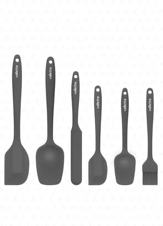 Alternative view of Valletta Drongo Dayanıklı Yanmaz Yapışmaz Silikon Spatula Seti 6 Parça Gri