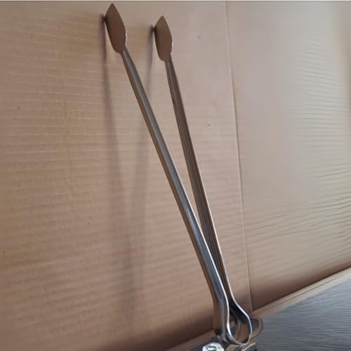 Alternative view of Klasik Metal Mangal Maşası 32 Cm-27 Cm Uzun-Kısa Boy Çelik Yemek Barbekü Izgara Kömür Köz (32 cm - 1 Adet)