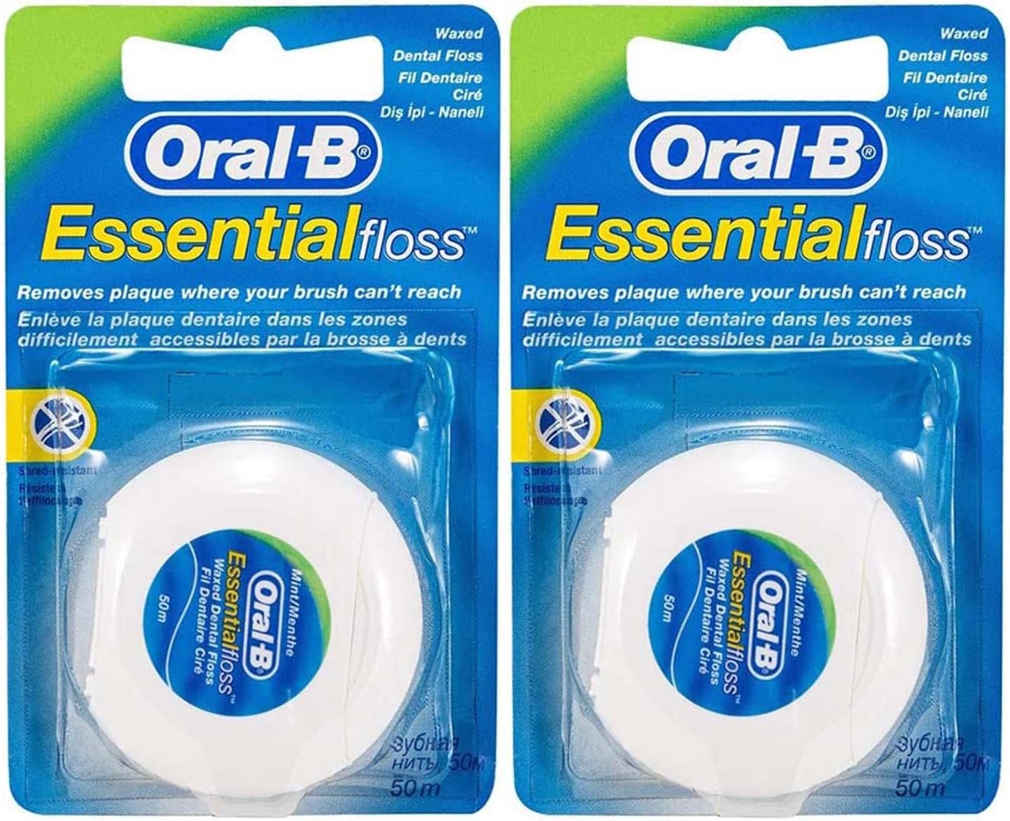 Oral-B Floss Naneli ve Mumlu Diş İpi 50 m x 2 Adet